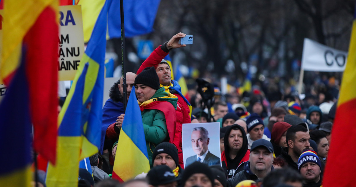 Polonezul prins cu cutit la protestul AUR arestat