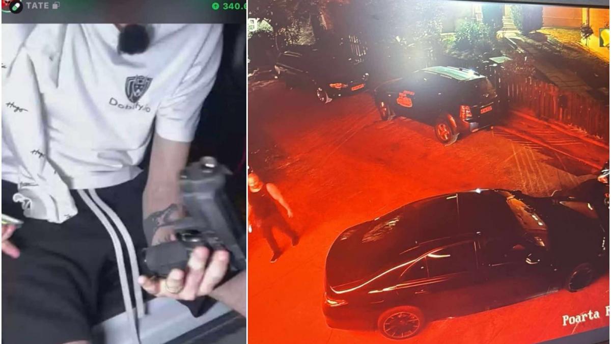 Barbat cu arm airsoft retinut de politie in Bucuresti