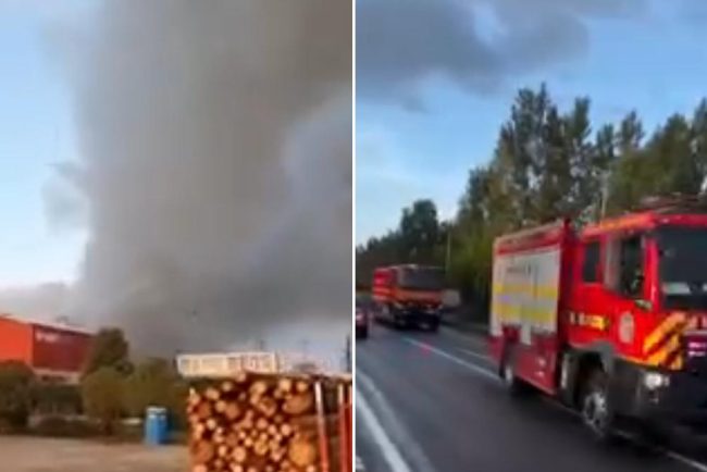 Explozie si incendiu la fabrica de PAL din Sebes