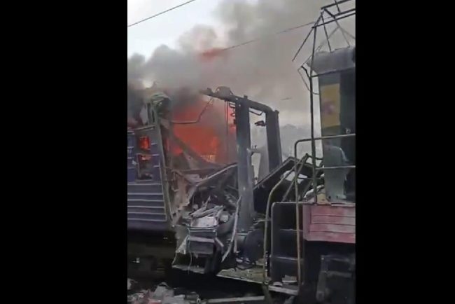Tren ucrainean atacat de drona rusa afirma Zelenski