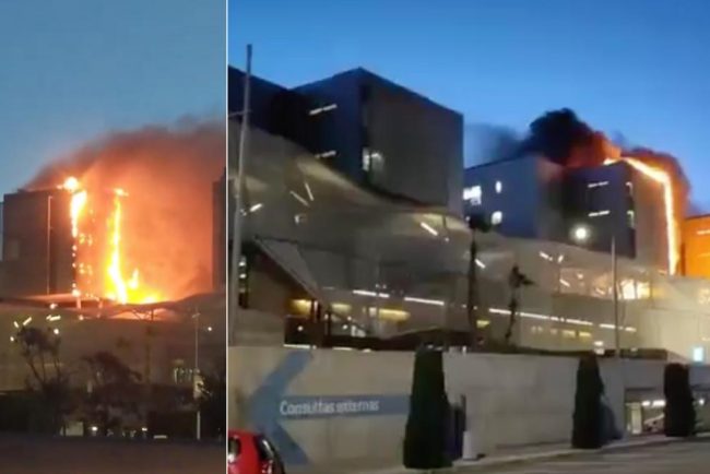 Incendiu mare la un spital din Spania