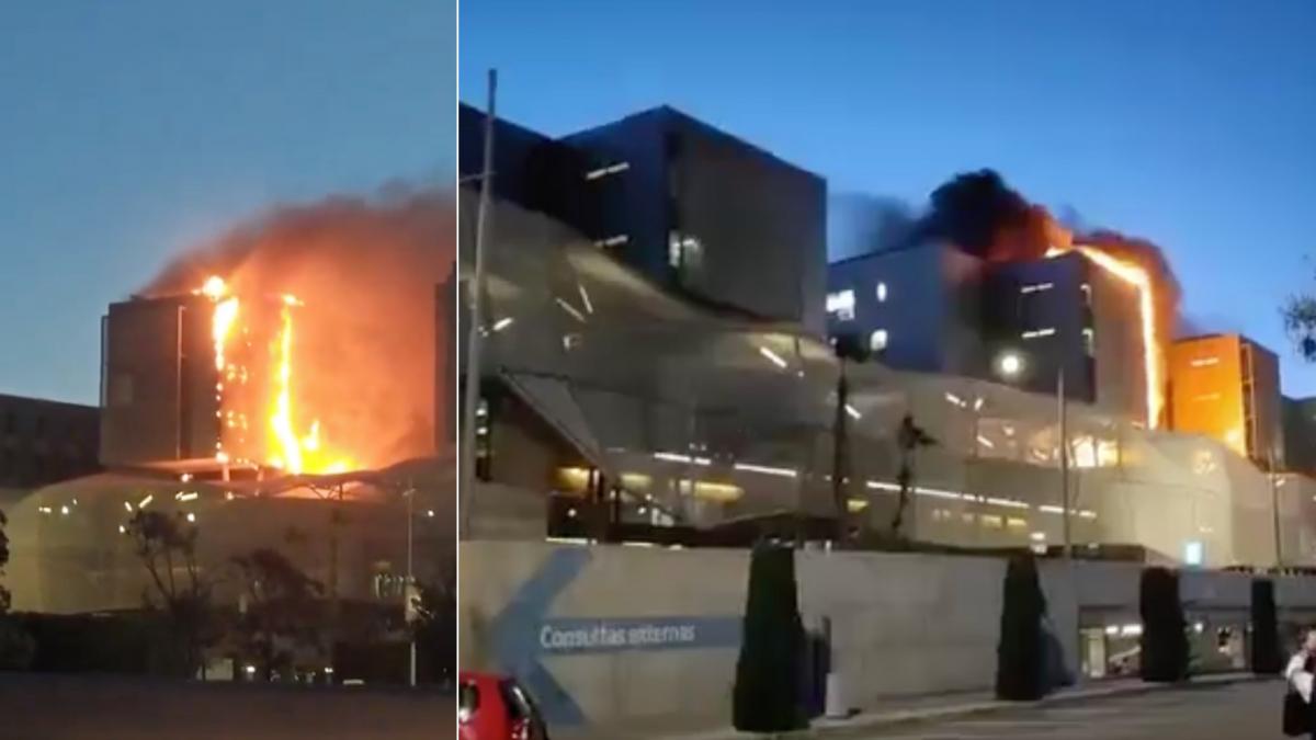Incendiu mare la un spital din Spania