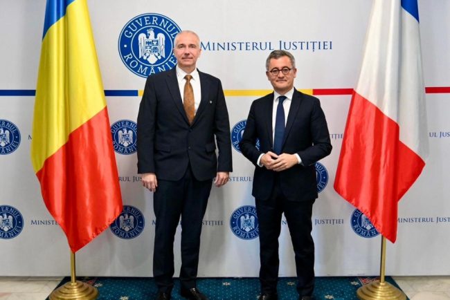 Ministrul Justitiei Radu Marinescu ntalnire cu omologul francez