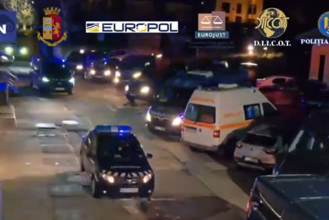 Retea mafiota destructurata perchezitii in Romania si Italia