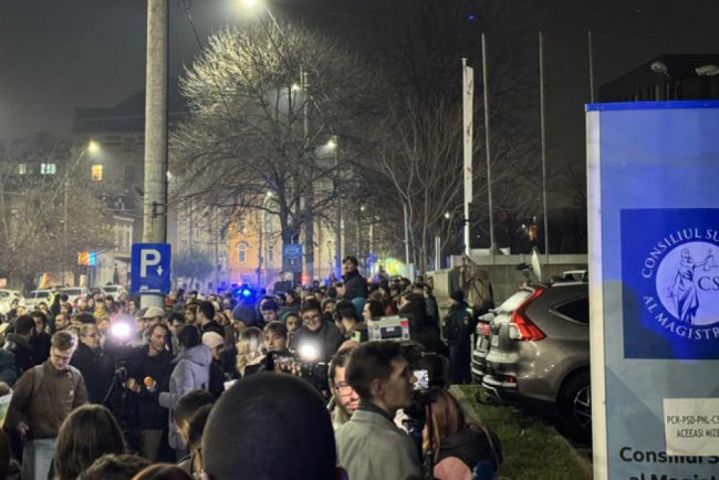 Manifestaie pentru independena Justiiei la CSM
