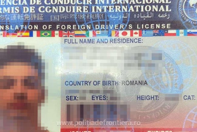 Minor din Dolj prins la volan de poliistii de frontiera cu un permis fals similar cu cele eliberate de autoritatiile din SUA