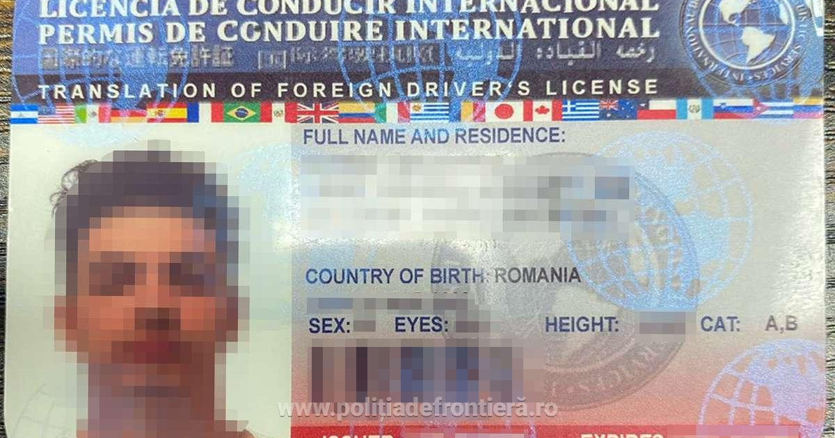 Minor din Dolj prins la volan de poliistii de frontiera cu un permis fals similar cu cele eliberate de autoritatiile din SUA