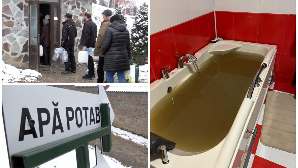 Situatie ingrijoratoare la Curteade Arges Apa de la robinet este neagra contaminata cu bacterii