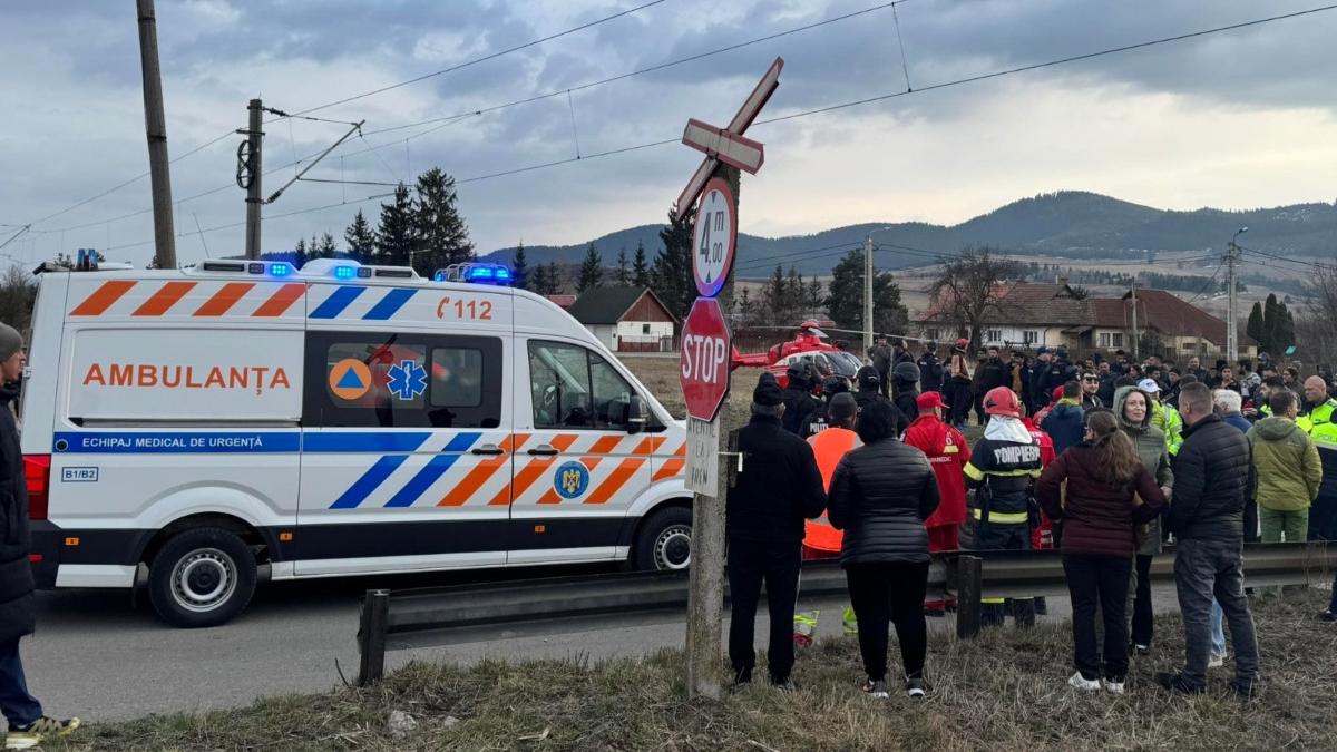 Caruta lovita de tren in Miercurea Ciuc O femeie decedata un barbat si trei copii raniti