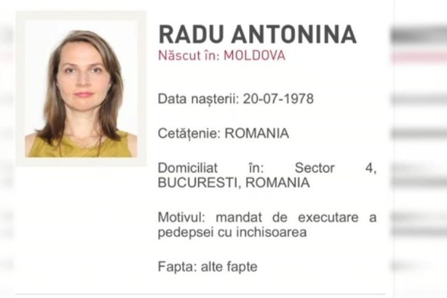 Ce se intampla cu Antonina Radu condamnata in cazul Colectiv si fugita in Republica Moldova Anuntul