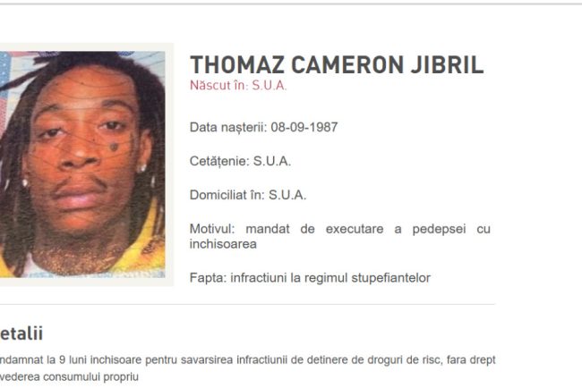 Politia Romana a emis un comunicat de urmrire generala pentru rapperul Wiz Khalifa care a fost condamnat definitiv in tara dupa ce a