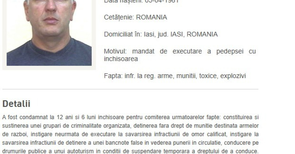 Rusia l a predat Romaniei pe Vasile Rodideal unul dintre cei mai cautati infractori aflat pe lista Most